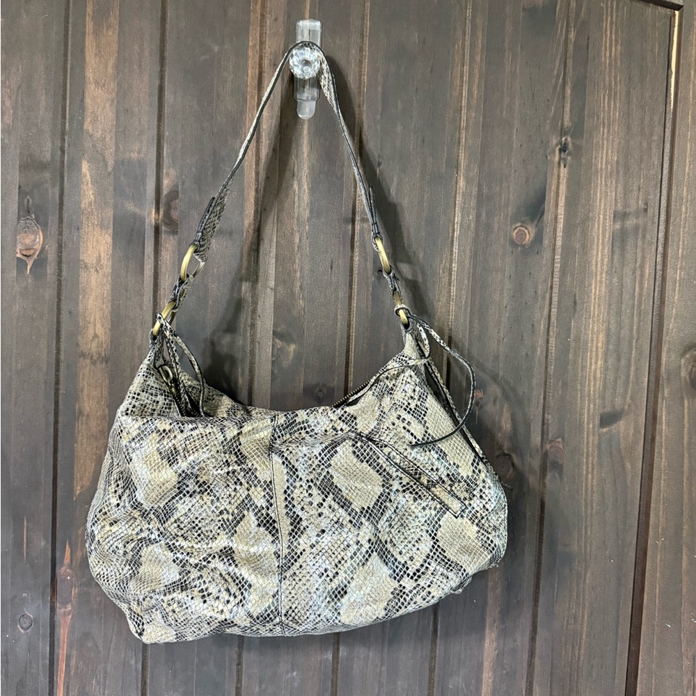 Snakeskin Patterned Shoulder Bag